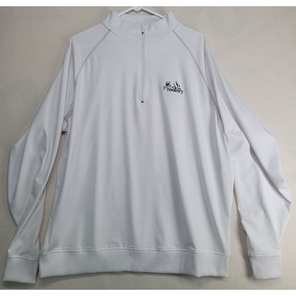 FootJoy FJ 1/4 Quarter Zip Golf Pullover Sweater Mens XL The Rookery Embroidered